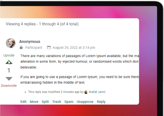 Anonymous Forum Posting with BBP Core