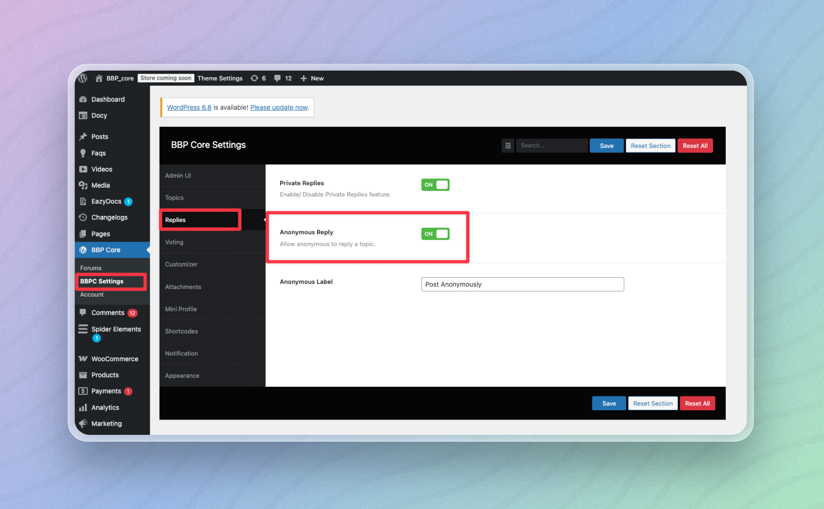 Anonymous Forum Posting