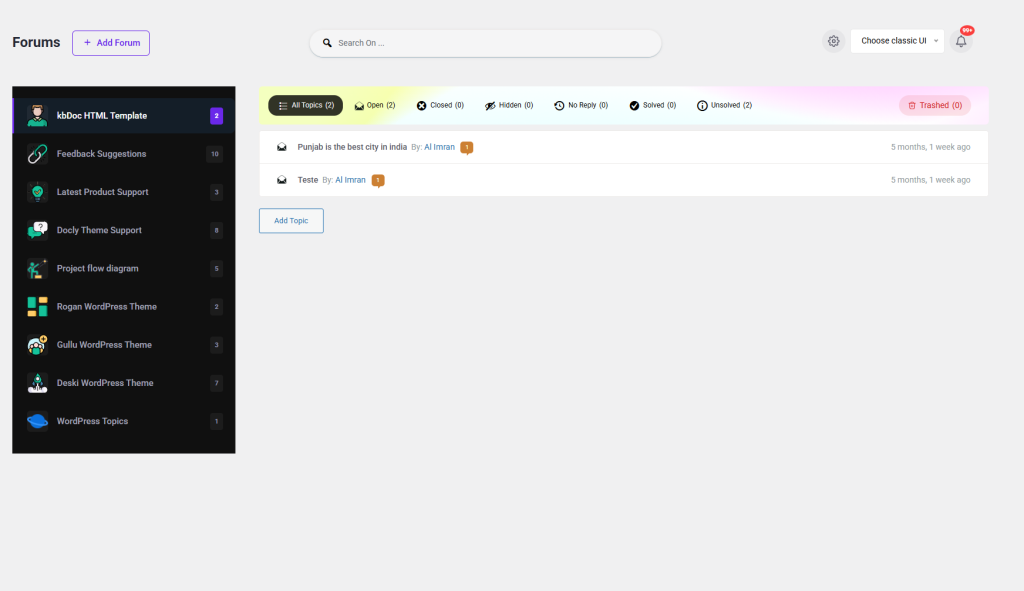support forum wordpress Support Forum Plugin WordPress
