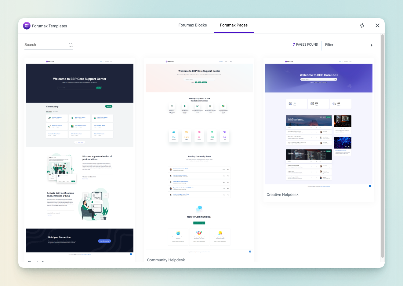Forumax pre-made forum templates