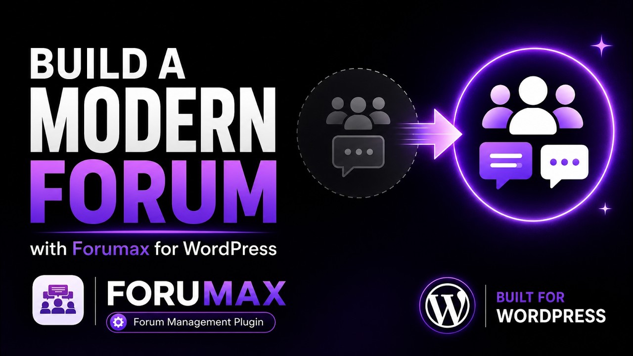 WordPress forum live chat with Forumax official video cover